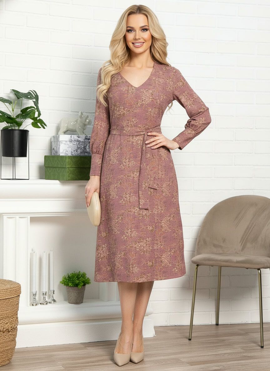 Платье Парижанка (чайная роза) П15231-10М