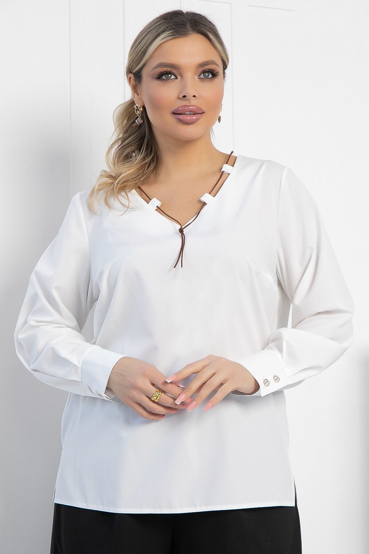 Блуза Свободный вечер (айвори) Б12796-15М