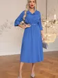 Платье с поясом Доминанта НЬЮ (васильковое) П14344-16М