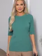 Блуза трикотажная Лиза (зеленая) Б14367-48М