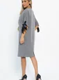 Платье с бантами Кайла (серое) П14873-10М