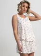 Костюм домашний с шортами Мила (белый) К15212-1М