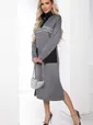 Платье "Спорт шик" (серое) П8514