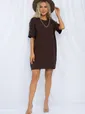 Платье Жемчужина коллекции (шоколад) П13314-1М