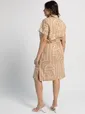 Платье льняное Лукерья (бежевое) П15938-1М