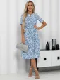 Платье Тоскана (бело-голубое) П15512-45М