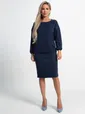 Костюм с юбкой Совершенство форм (синий) К15118-10М