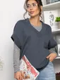 Костюм трикотажный Уютный шарм (серо-синий) К14251-5М