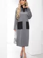 Платье "Спорт шик" (серое) П8514