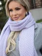 Вязаный палантин (пыльно-сиреневый) ВП01-1М
