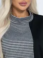 Блуза Элли (черно-белая) Б11305