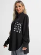 Рубашка Паола (черная) Б15481-8М
