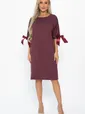 Платье трикотажное Кайла (бордовое) П14782-10М