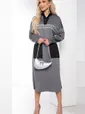Платье "Спорт шик" (серое) П8514