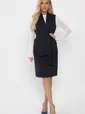 Костюм с юбкой Окси (темно-синий) К14337-8М