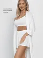 Кроп-топ Шелк вискозы (молочный) Б14507-52М