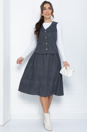 Костюм Жанет (серый) К12033