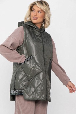 Жилет утепленный Дана Мур (хаки) Б14309-18М