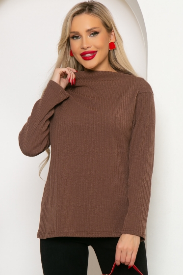 Джемпер "Аланис" (шоколад) Б4114 Джемпер "Аланис" (шоколад) Б4114