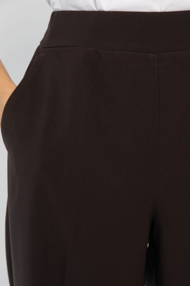 Брюки на резинке Лавриона (кофе) Б14261-18М