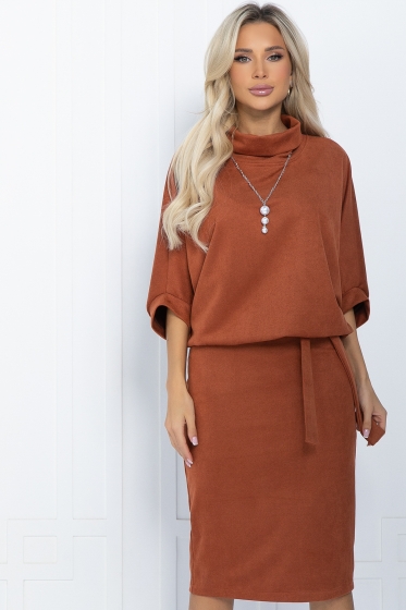 Платье Антония (терракотовый) П11714
