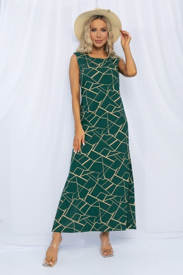 Платье Дария (изумруд) П13481-1М