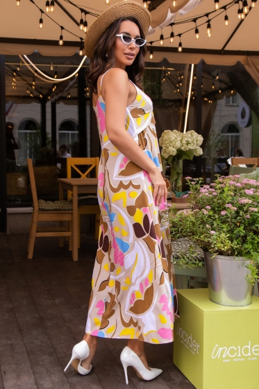 Сарафан Мерида  (бежевое) П14041-35М