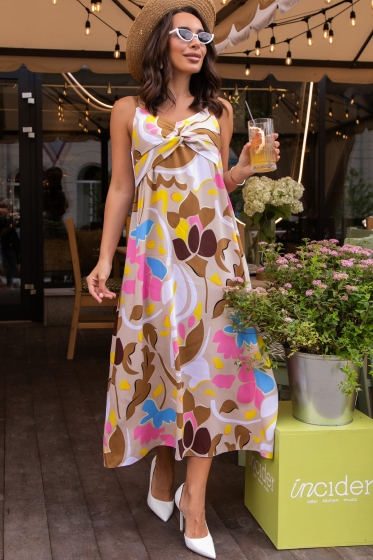 Сарафан Мерида  (бежевое) П14041-35М