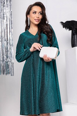 Платье "Мари" (темная бирюза) П7567