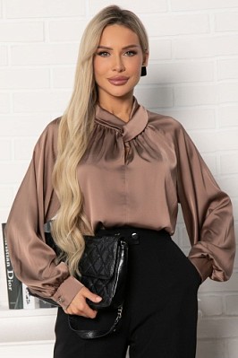 Блуза Элеонора (коричневая) Б14927-30М